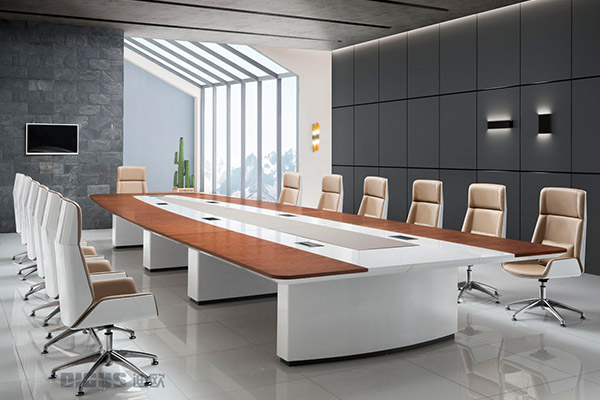 企业事业单位会议室油漆胡桃木大会议台洽谈桌-HT 企业事业单位会议室油漆胡桃木大会议台洽谈桌-HT