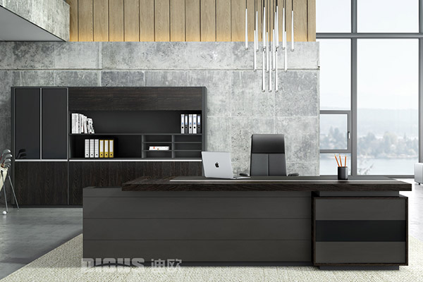 现代简约办公老板桌办公室办公桌椅-博垃 现代简约办公老板桌办公室办公桌椅-博垃