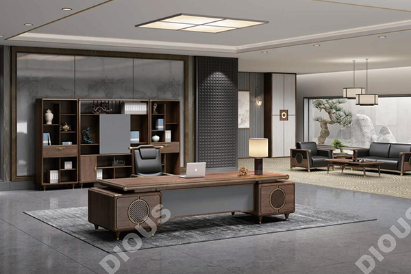 新品-行云系列-新中式板木老板桌-羞羞视频免费在线观看家具